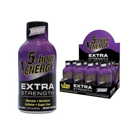 5 Hour Energy 5-hour Energy Extra Strength Sugar Free Grape Energy Shot 1.93 oz 728127